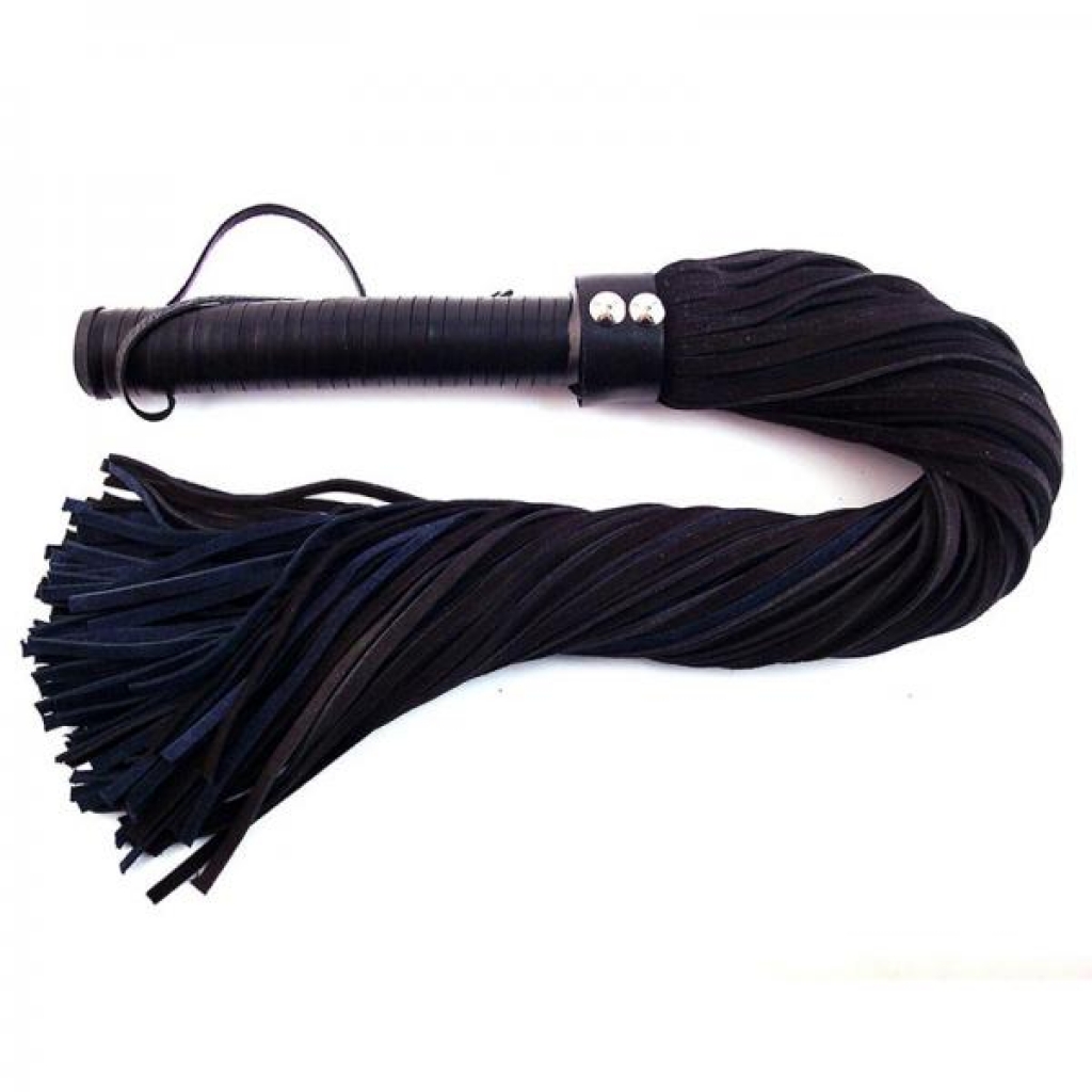 Rouge Flogger - Suede Leather Handle in Blue