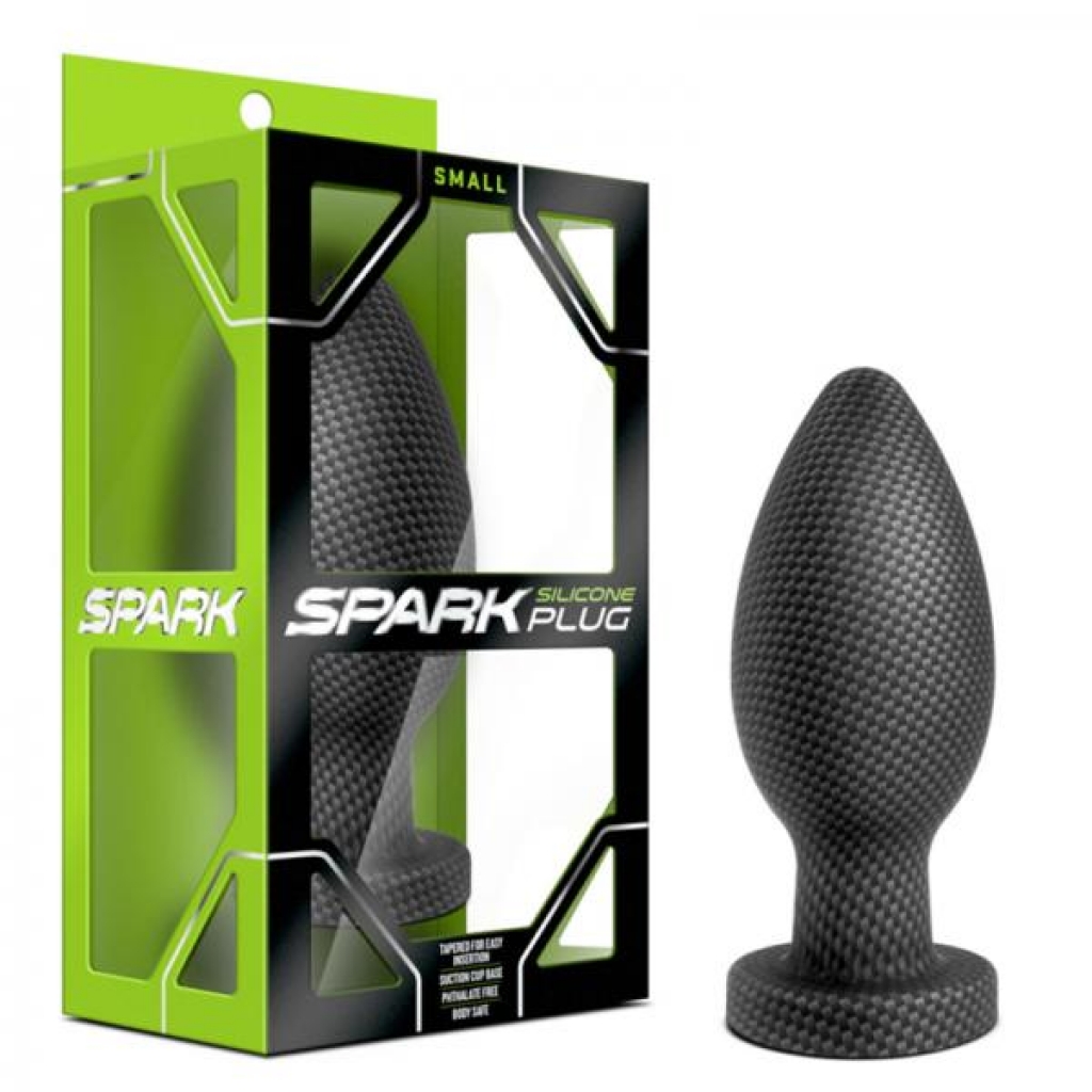 Spark - Small Silicone Plug in Carbon Fiber Black