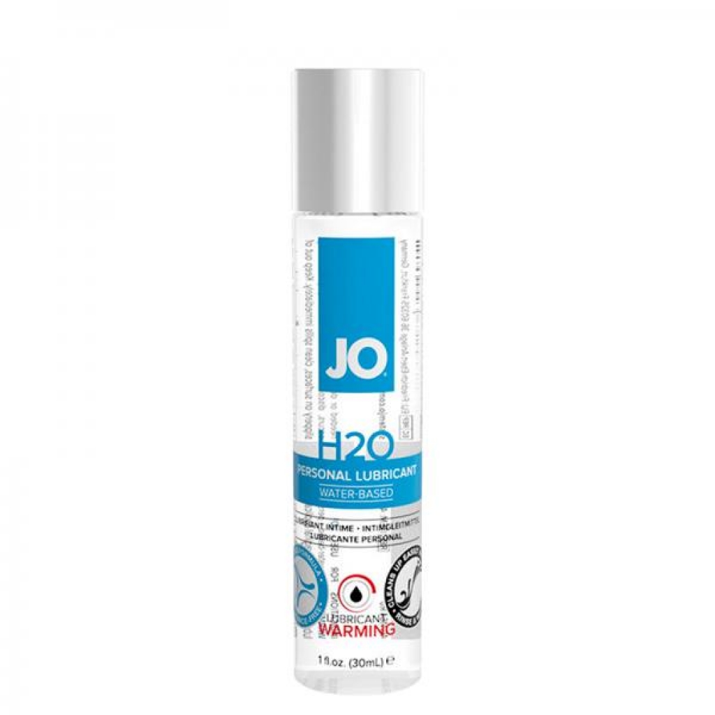 JO H20 Warming Lubricant - 1oz Clear Bottle