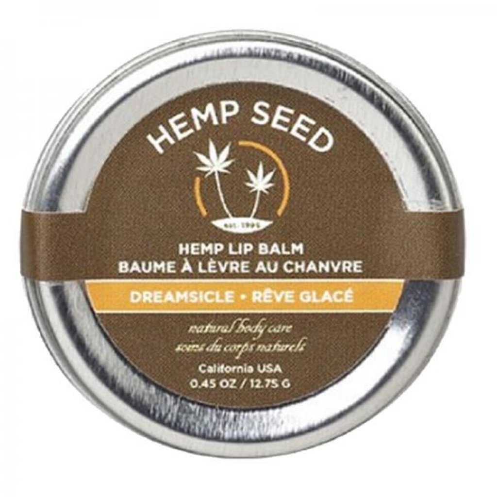 Earthly Body Hemp Lip Pot - Dreamsicle Tangerine