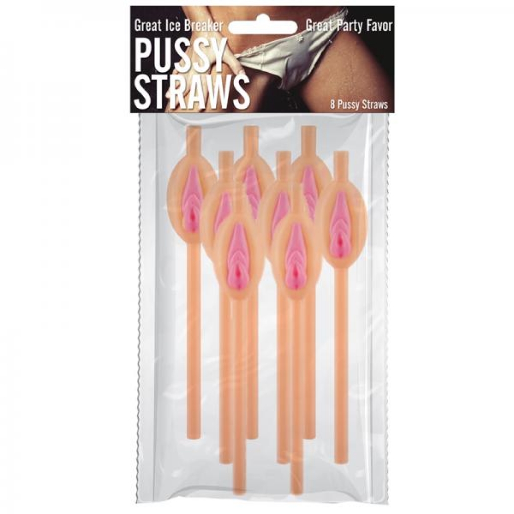 Pussy Straws 8pcs/pack - Beige