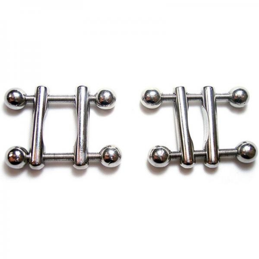 Rouge Ball End Nipple Clamps - Silver Sensation