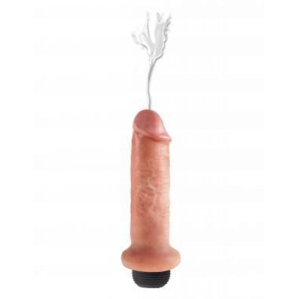 Lifelike King Cock 6-inch Squirting Cock - Flesh Beige