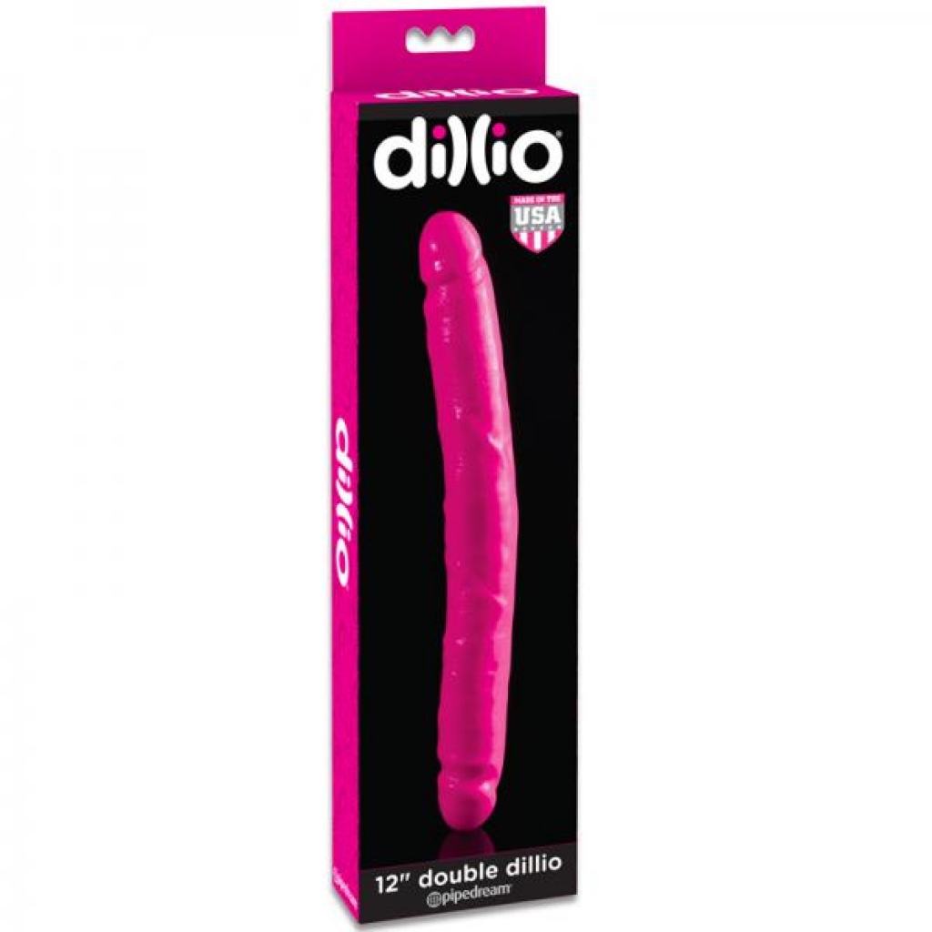 Dillio 12in Double Dong - Pink