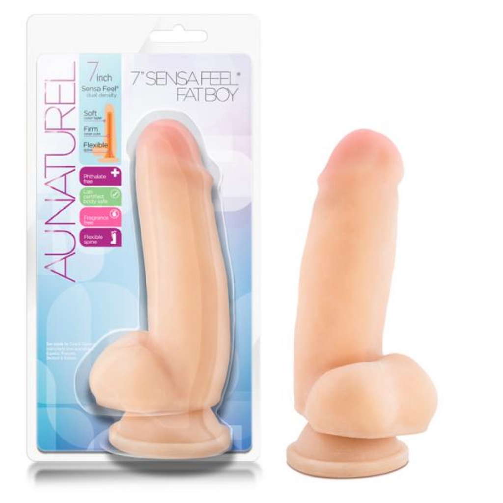 Au Naturel: 7in Sensa Feel Dildo - Beige