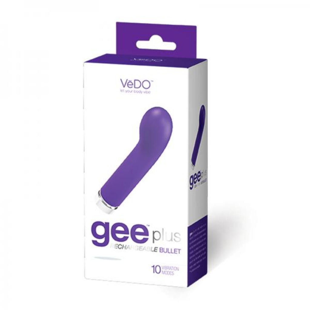 Vedo Geeplus Rechargeable G-Spot Vibrator - Indigo Blue