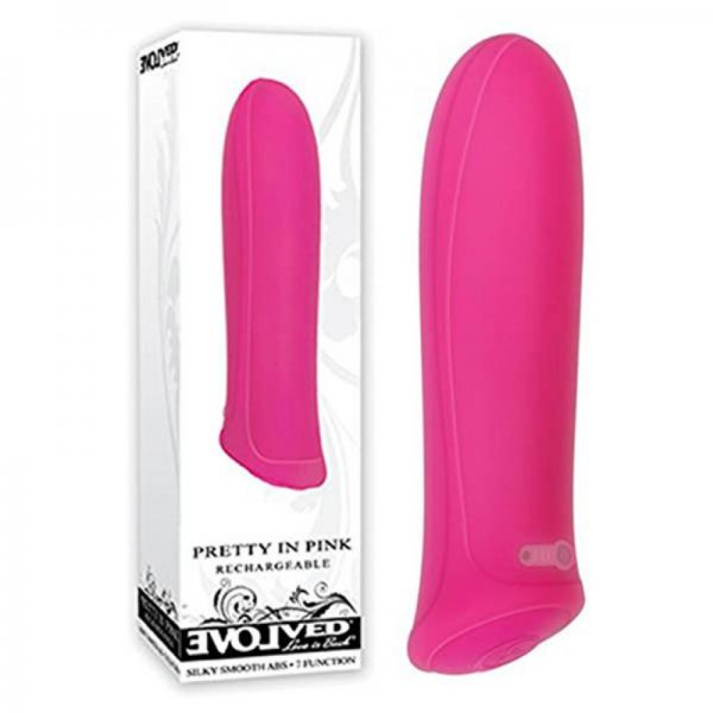 Evolved Pretty In Pink Silicone Rechargeable Bullet