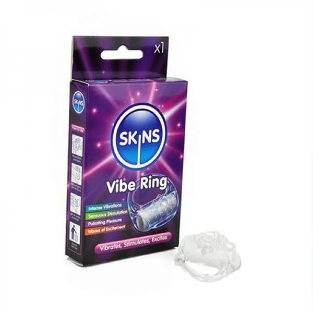 Skins Vibrating Ring Retail Pack Clear