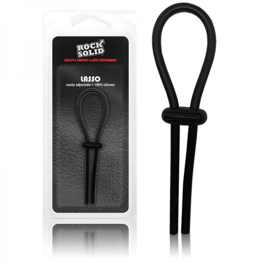 Rock Solid Lasso Cock Ring - Black