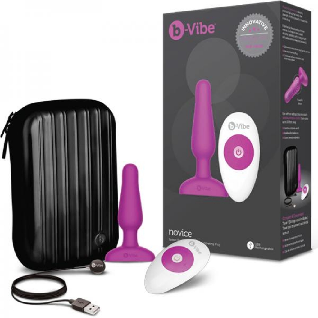 B-vibe Novice Plug - Fuchsia Pink