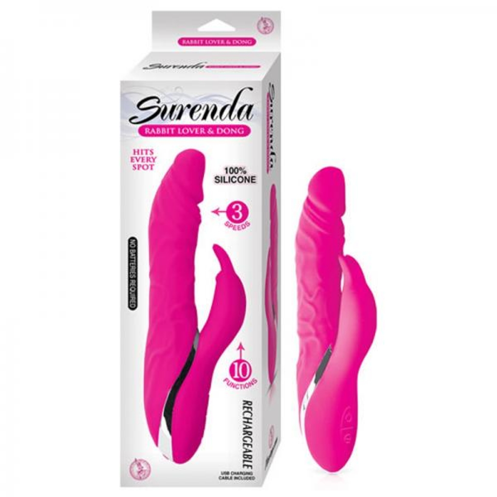 Surenda Rabbit Lover & Dong - Pink Vibrator