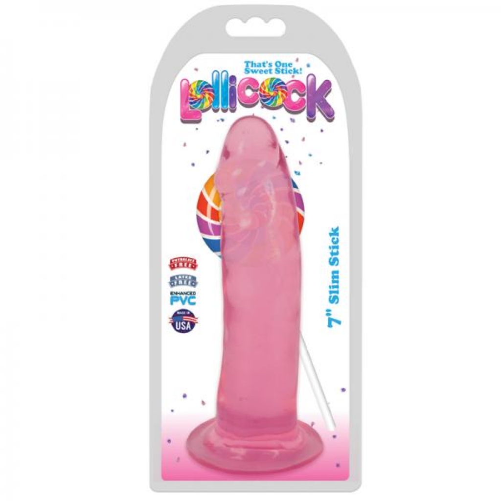 Lollicock Slim Stick 7 inches - Cherry Ice Pink