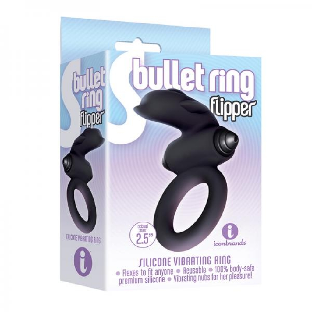 The 9's S-Bullet Ring - Flipper with Vibrating Nubs