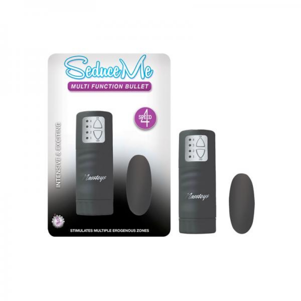 Seduce Me Multi Function Bullet - 4 Speeds - Black