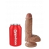 King Cock 7 Inch Cock with Balls - Tan Dildo