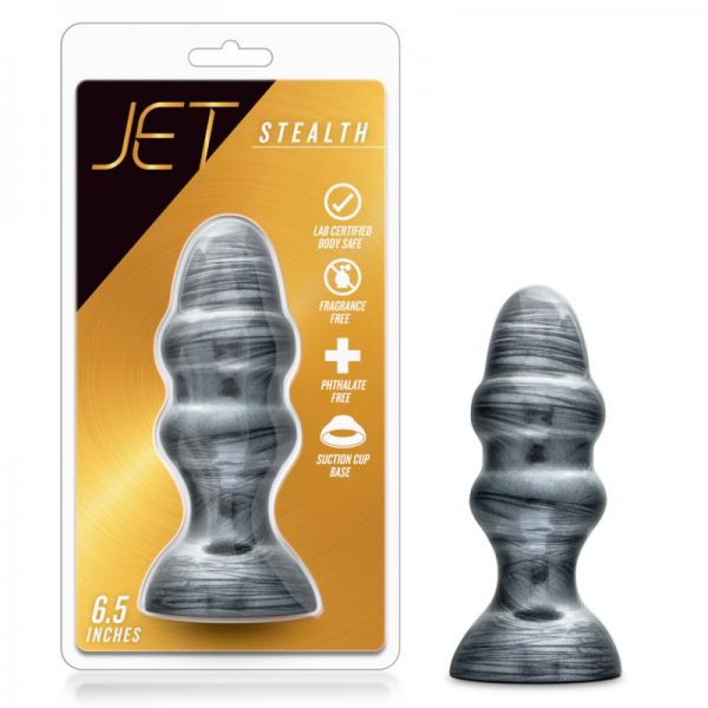 Jet Stealth Carbon Metallic Butt Plug - Black