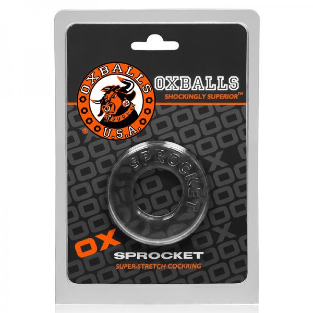 Oxballs Sprocket Soft Cockring in Clear