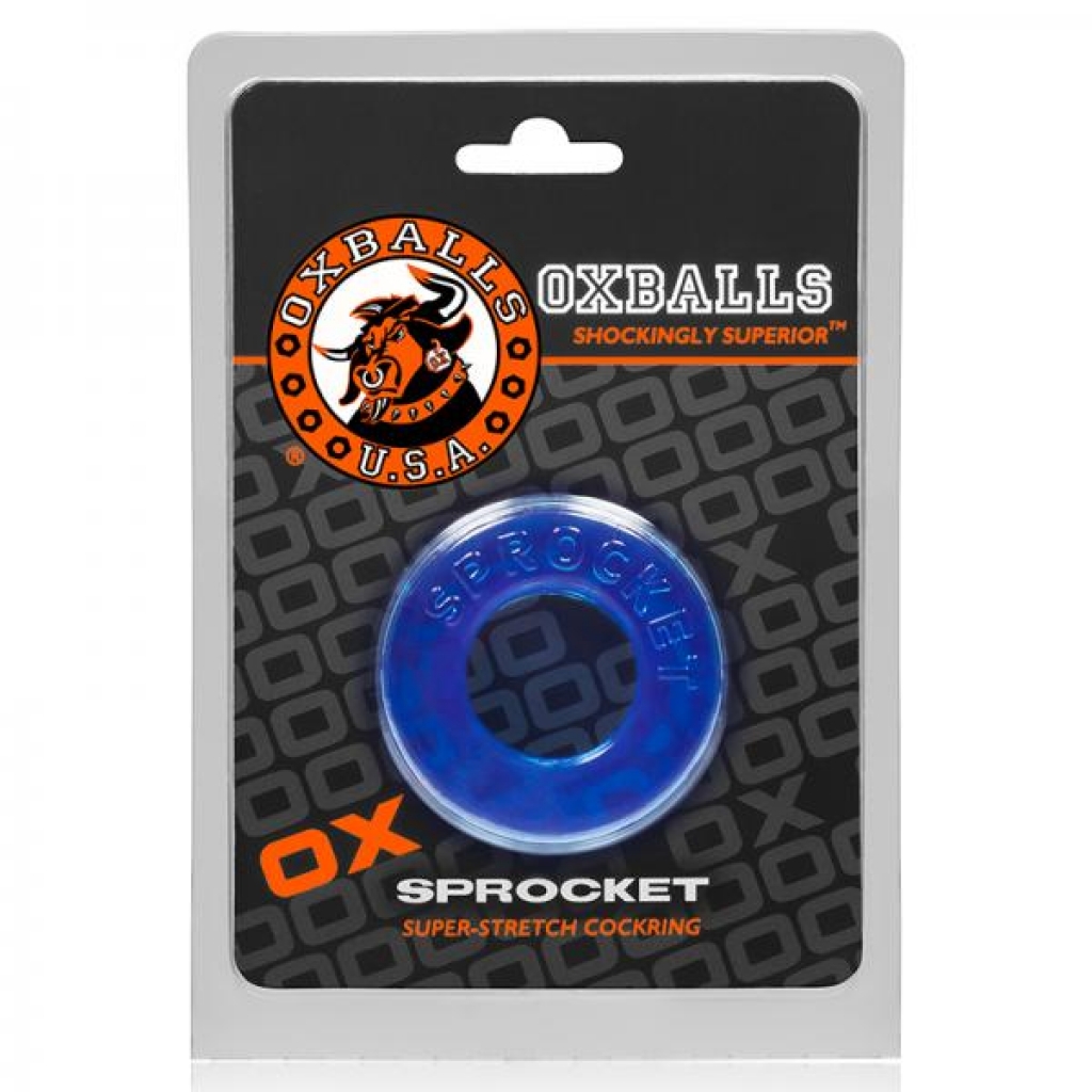 Oxballs Sprocket Cockring - Ice Blue