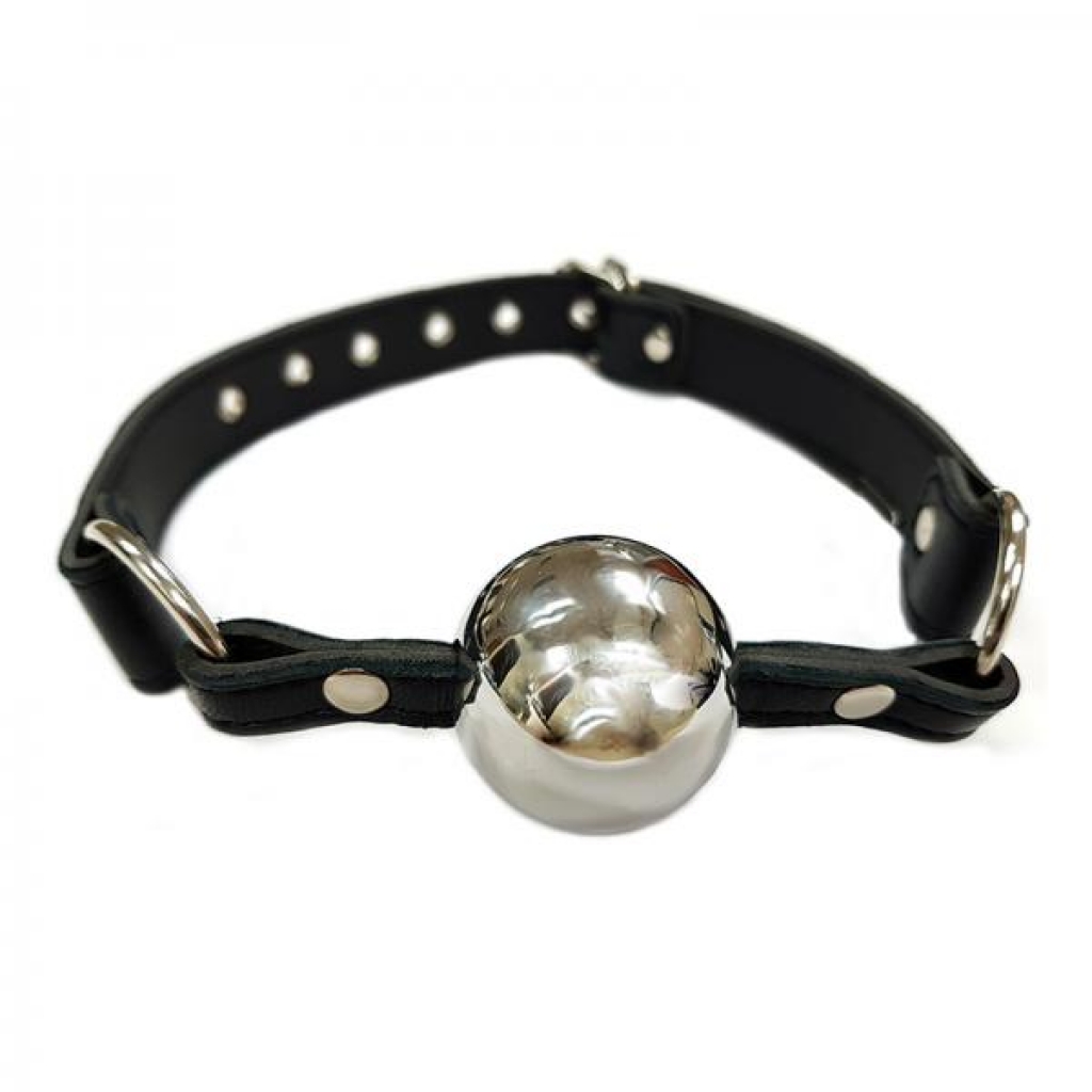 Rouge Ball Gag With Stainless Steel Ball - Silver