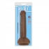 Thinz 8-Inch Slim Dong with Balls - Chocolate Brown