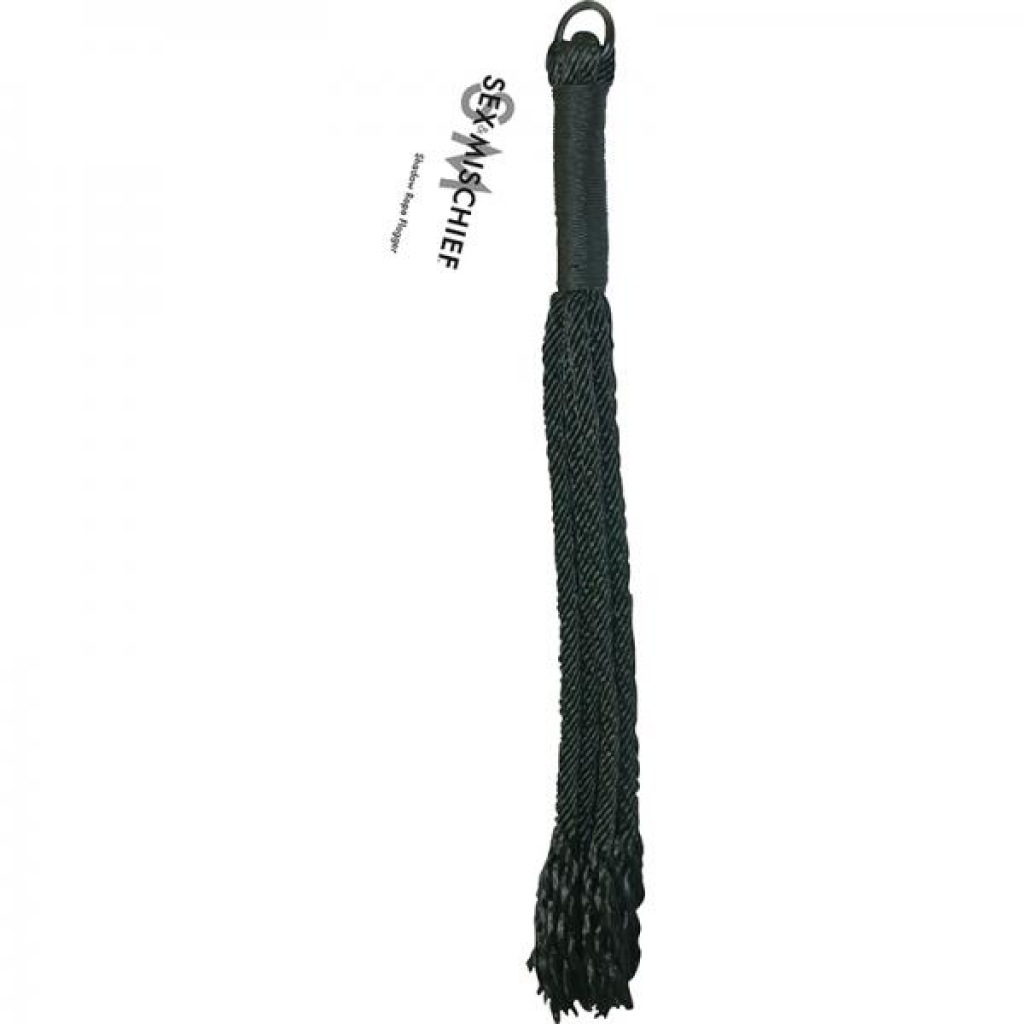 S&M Shadow Rope Flogger - Black