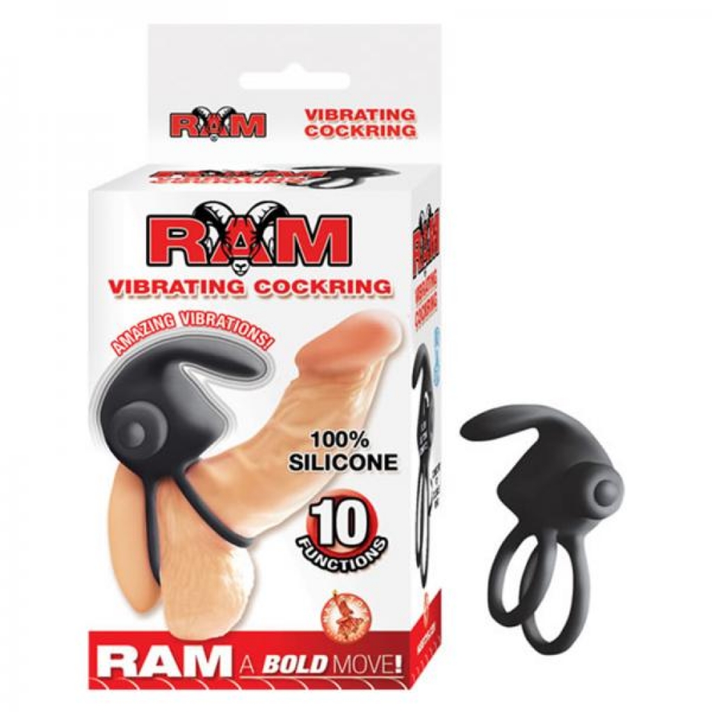 Ram Vibrating Cockring - Black