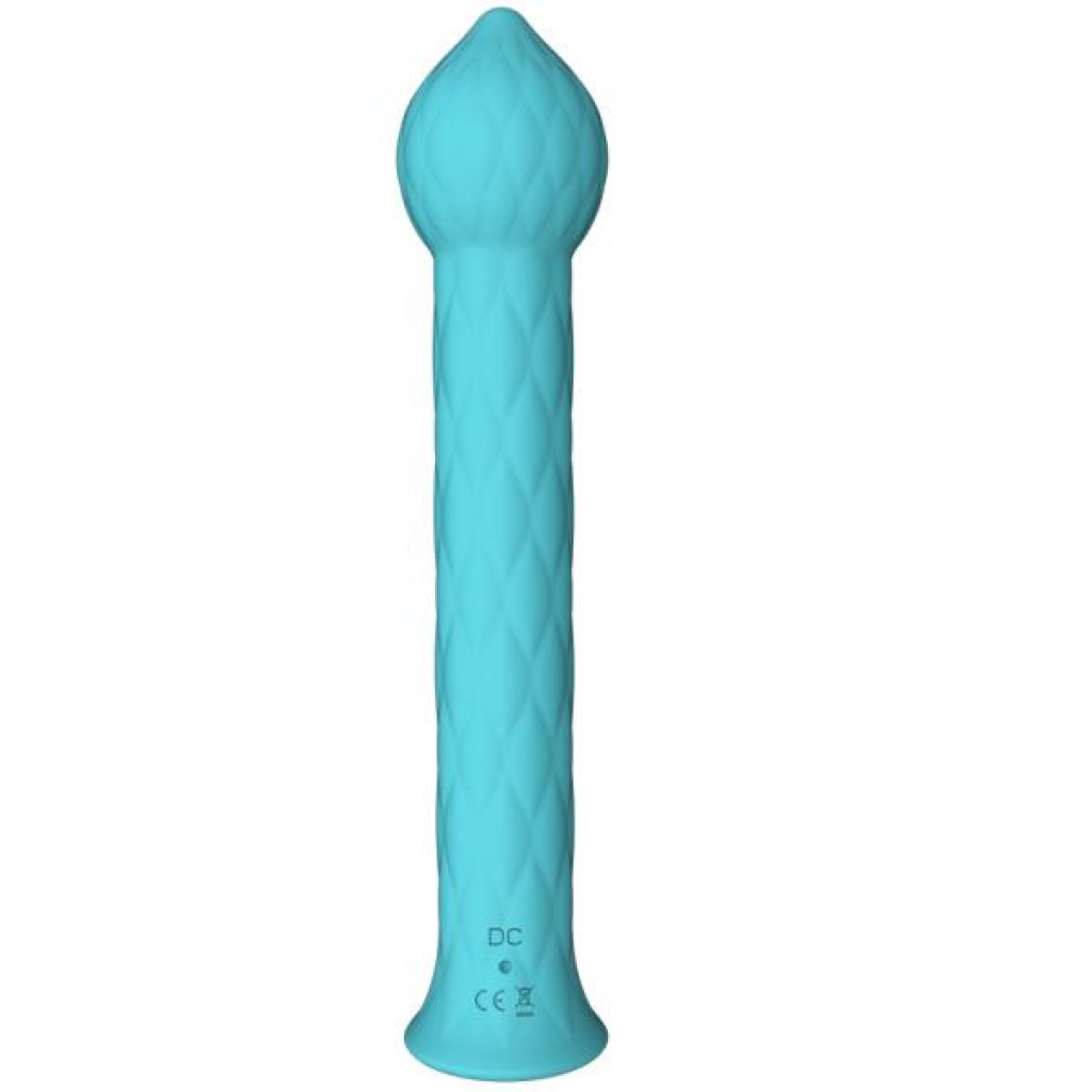 Femmefunn Diamond Wand Vibrator - Turquoise Blue