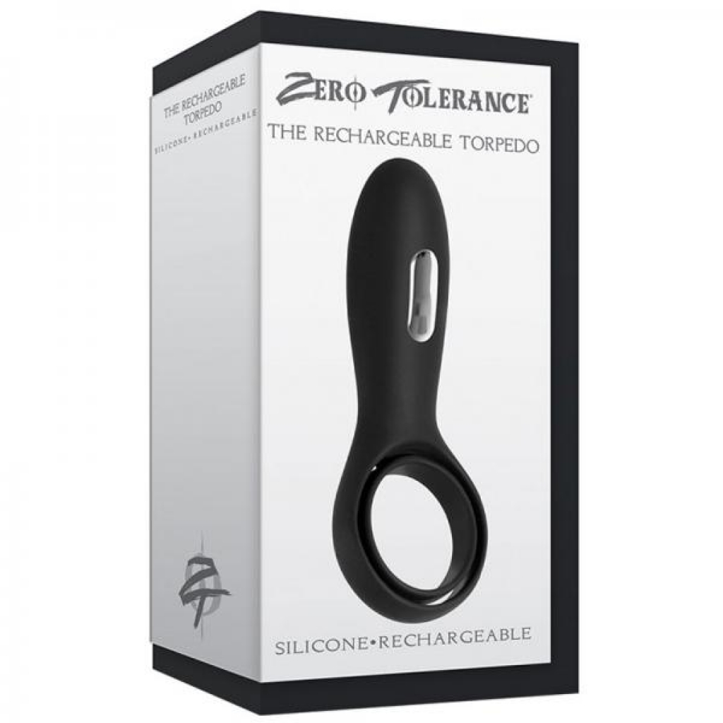 Zero Tolerance Rechargeable Torpedo Cock Ring - Black