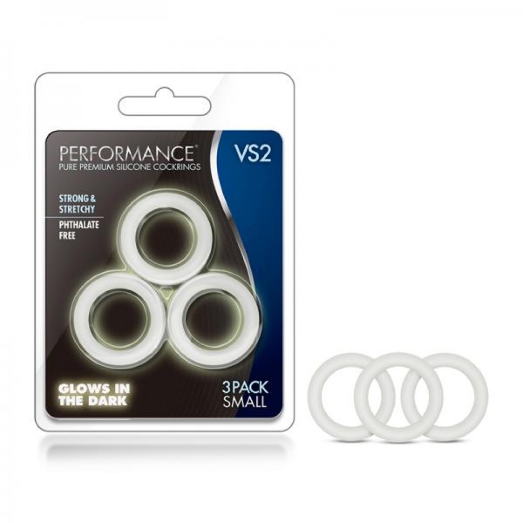 Premium Silicone Cockrings - Small (White)