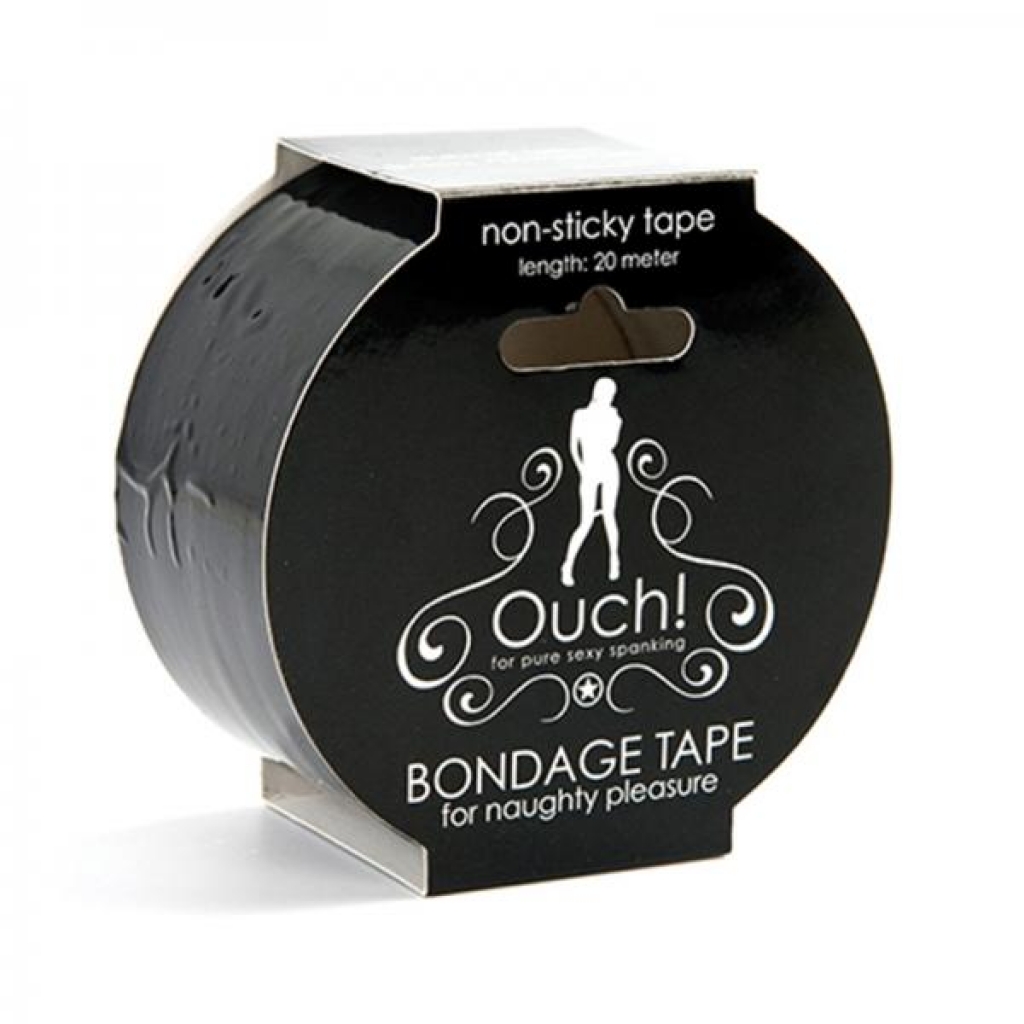 Ouch! Black Bondage Tape - 66 Feet