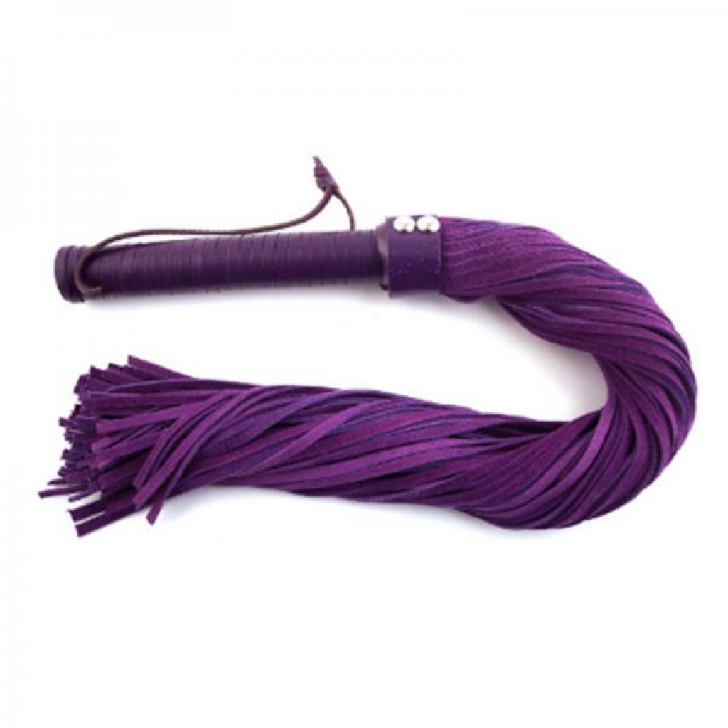 Rouge Suede Flogger - Black/Purple