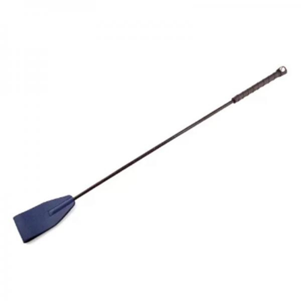 Stylish Leather Riding Crop - Blue