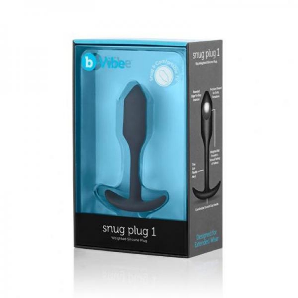 B-vibe Snug Plug 1 - Sleek Black Design