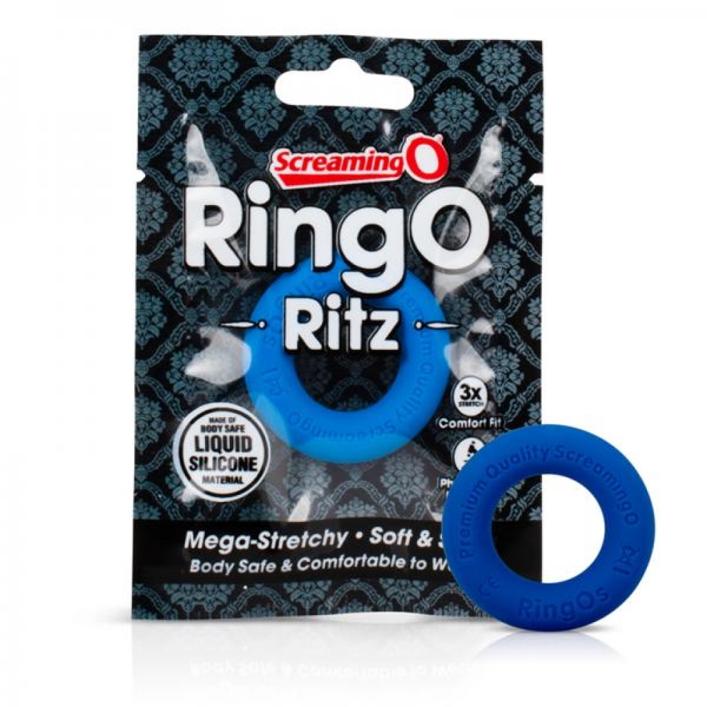 Screaming O Ringo Ritz - Premium Blue Pleasure Ring