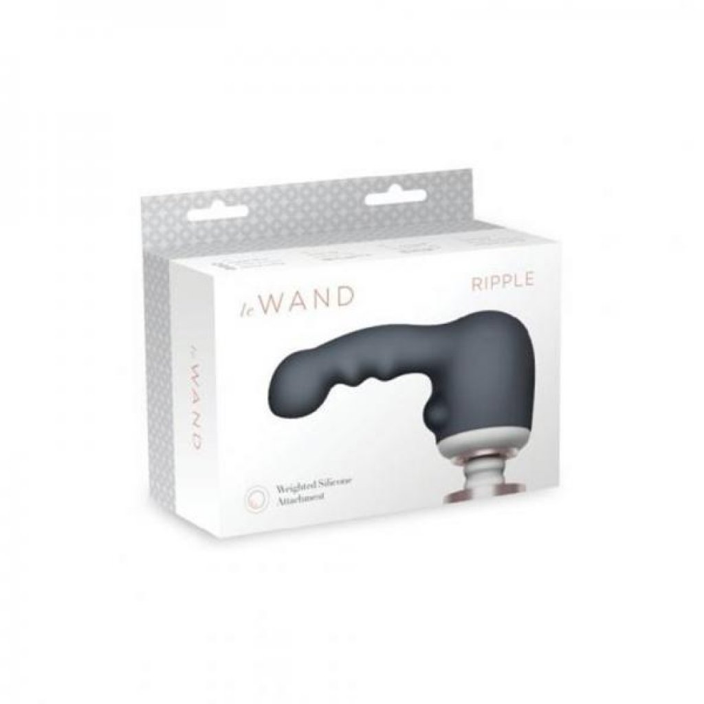 Le Wand Ripple Weighted Silicone Attachment - Smoke