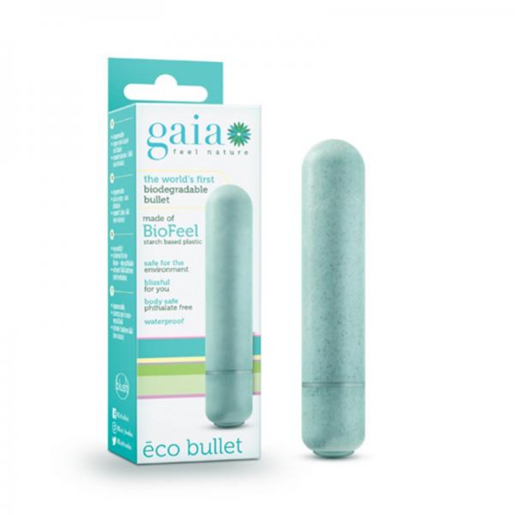 Gaia Eco Bullet Vibrator - Aqua Blue