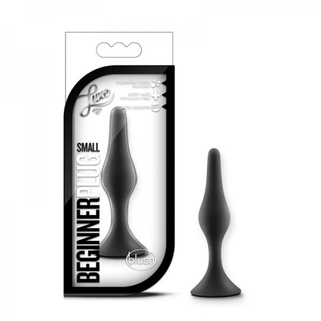 Luxe Beginner's Small Anal Plug - Black