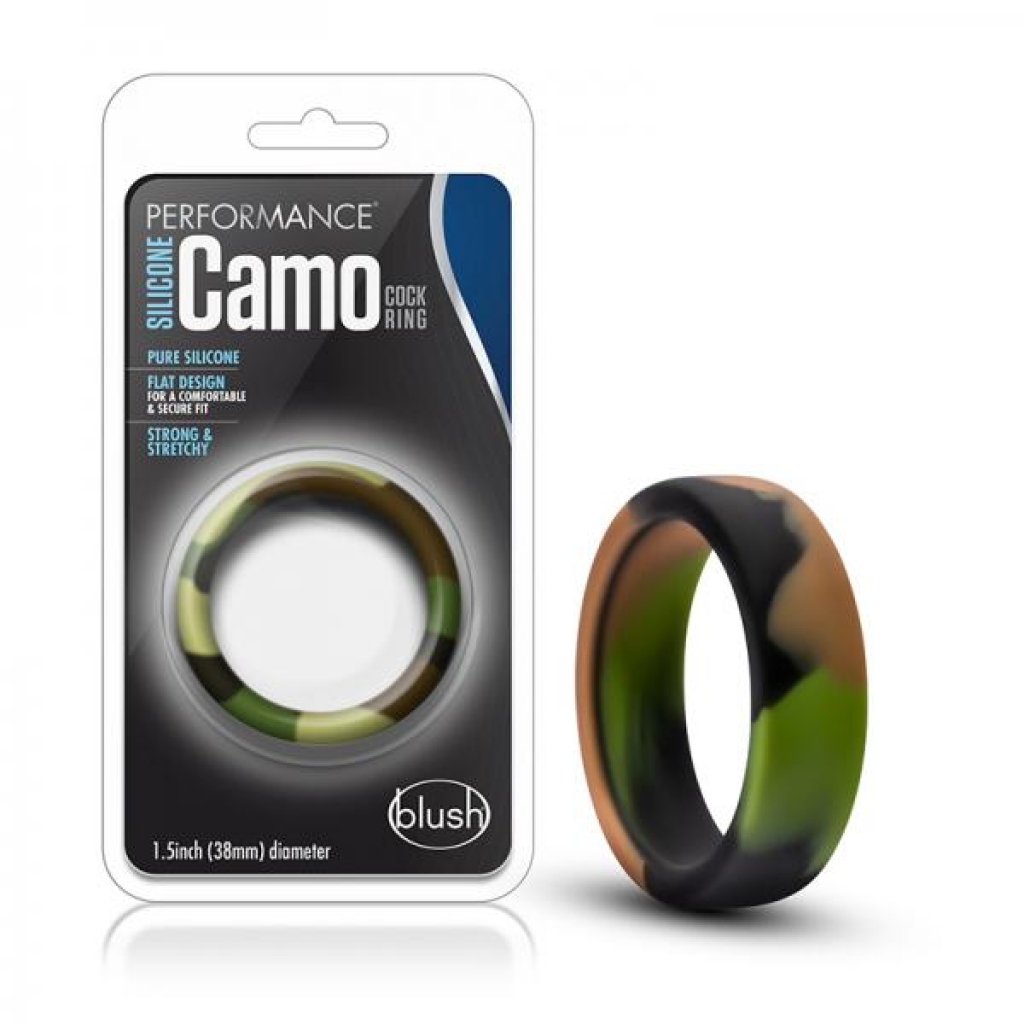 Performance - Silicone Camo Cock Ring - Green Camouflage