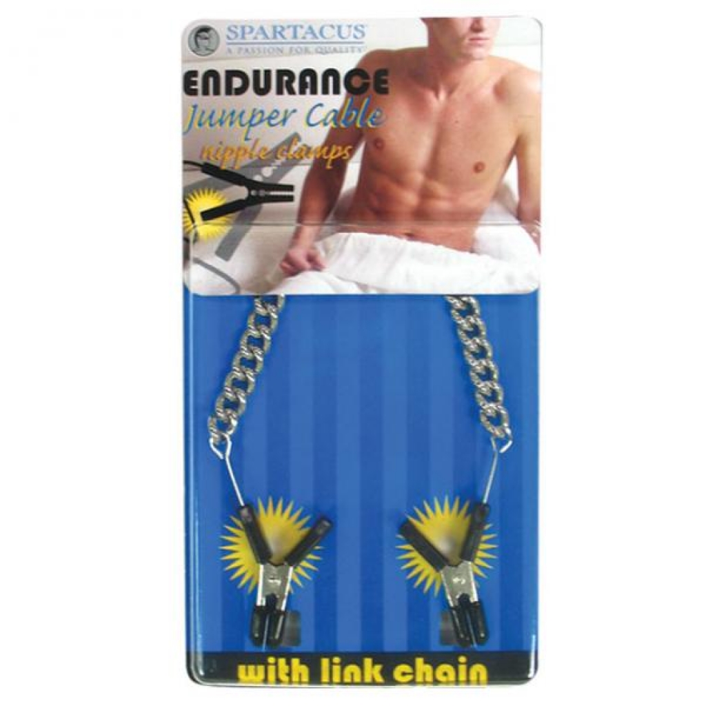 Nipple Clamps Endurance Jumper Cable - Silver