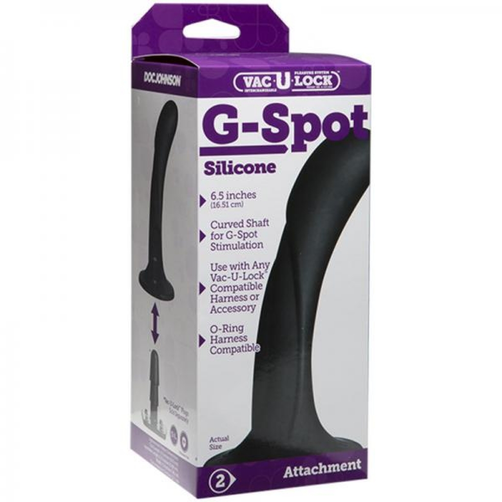 Vac-U-Lock G-Spot Silicone Dong - Black