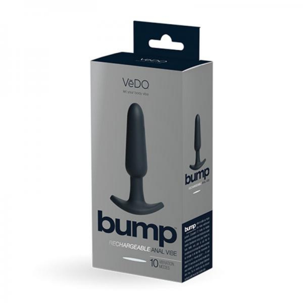 Vedo Bump Rechargeable Anal Vibe in Just Black