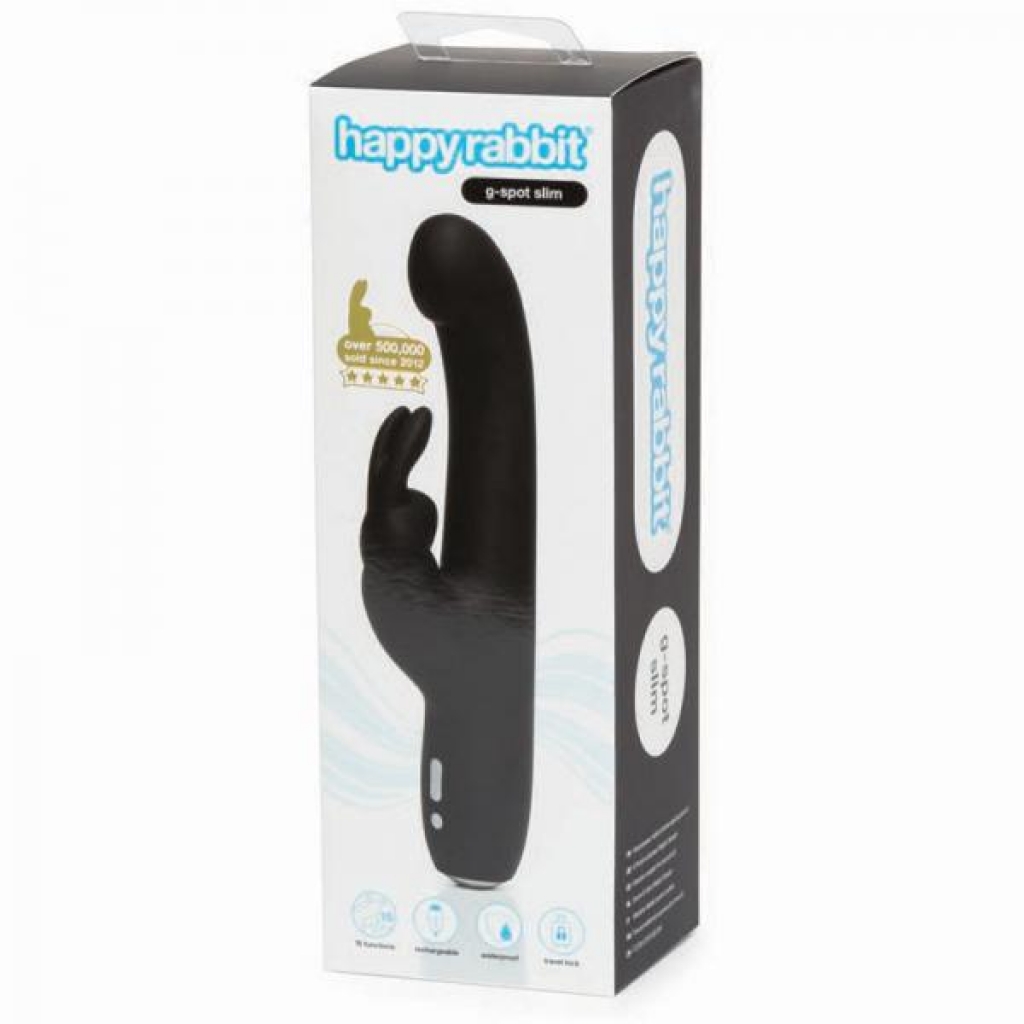 Happy Rabbit Slimline G-Spot Vibrator - Black