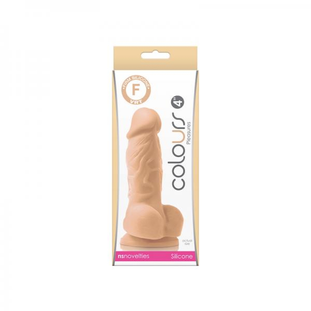 Colours Pleasures 4in Dildo - White Beige