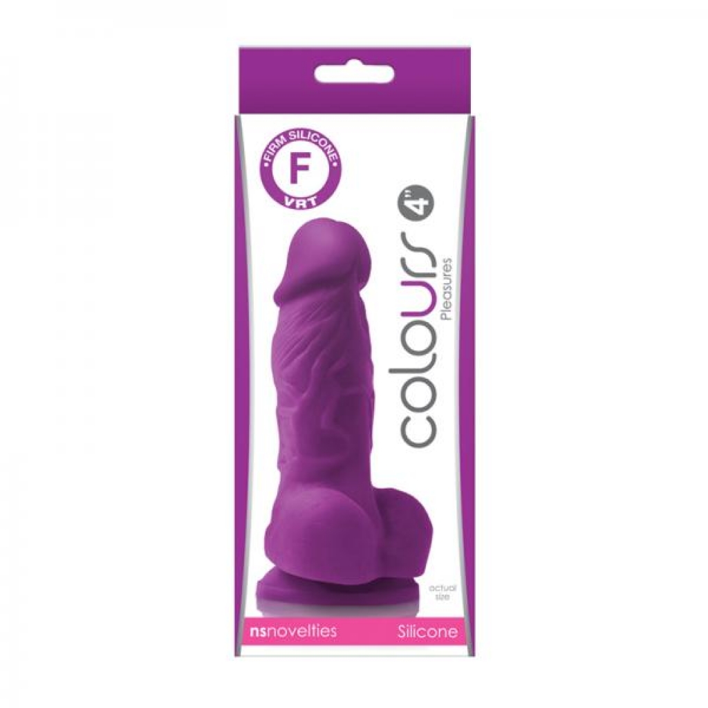 Colours Pleasures 4-Inch Dildo - Purple