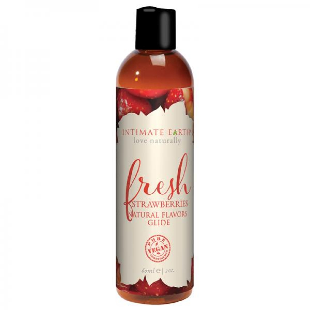 Intimate Earth Fresh Strawberries Pleasure Glide - 60ml Natural Flavor