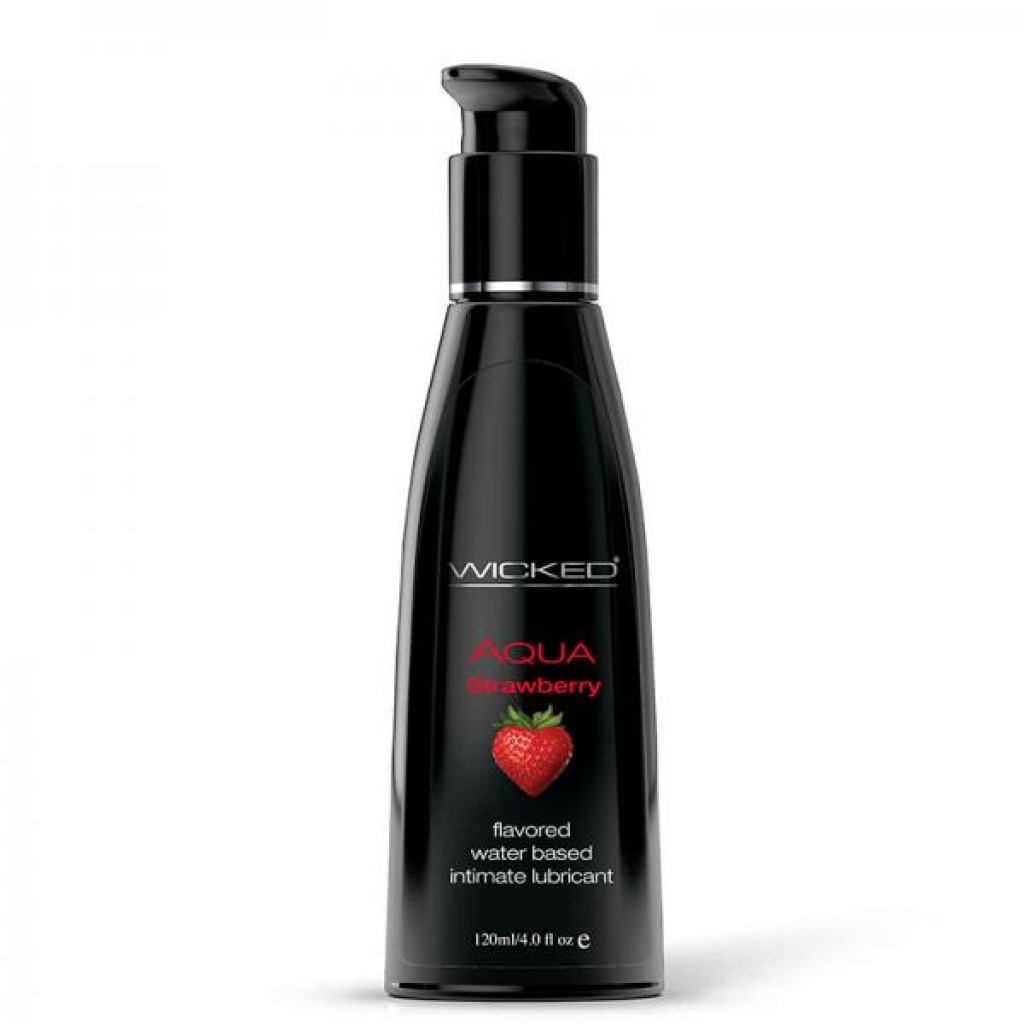 Wicked Aqua Lubricant Strawberry 4 Oz