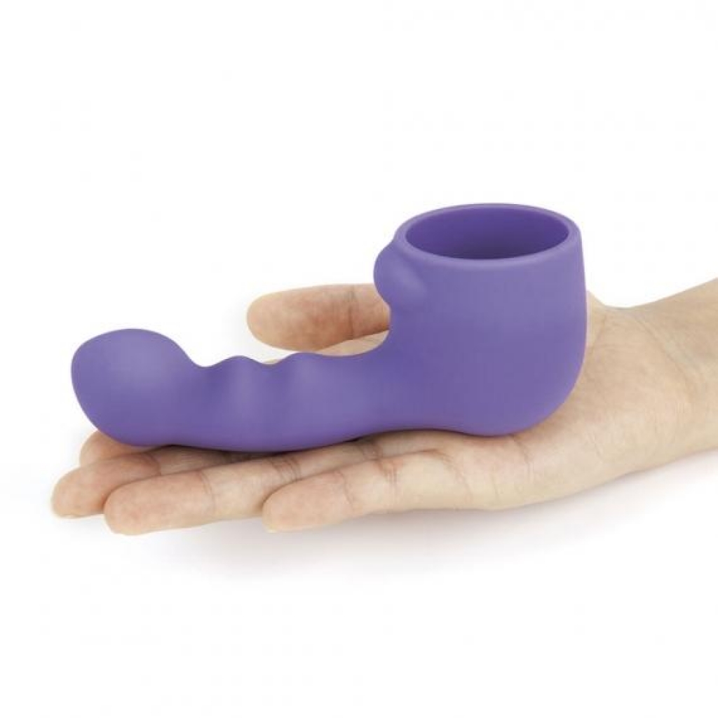 Le Wand Petite Ripple Weighted Silicone Attachment - Purple