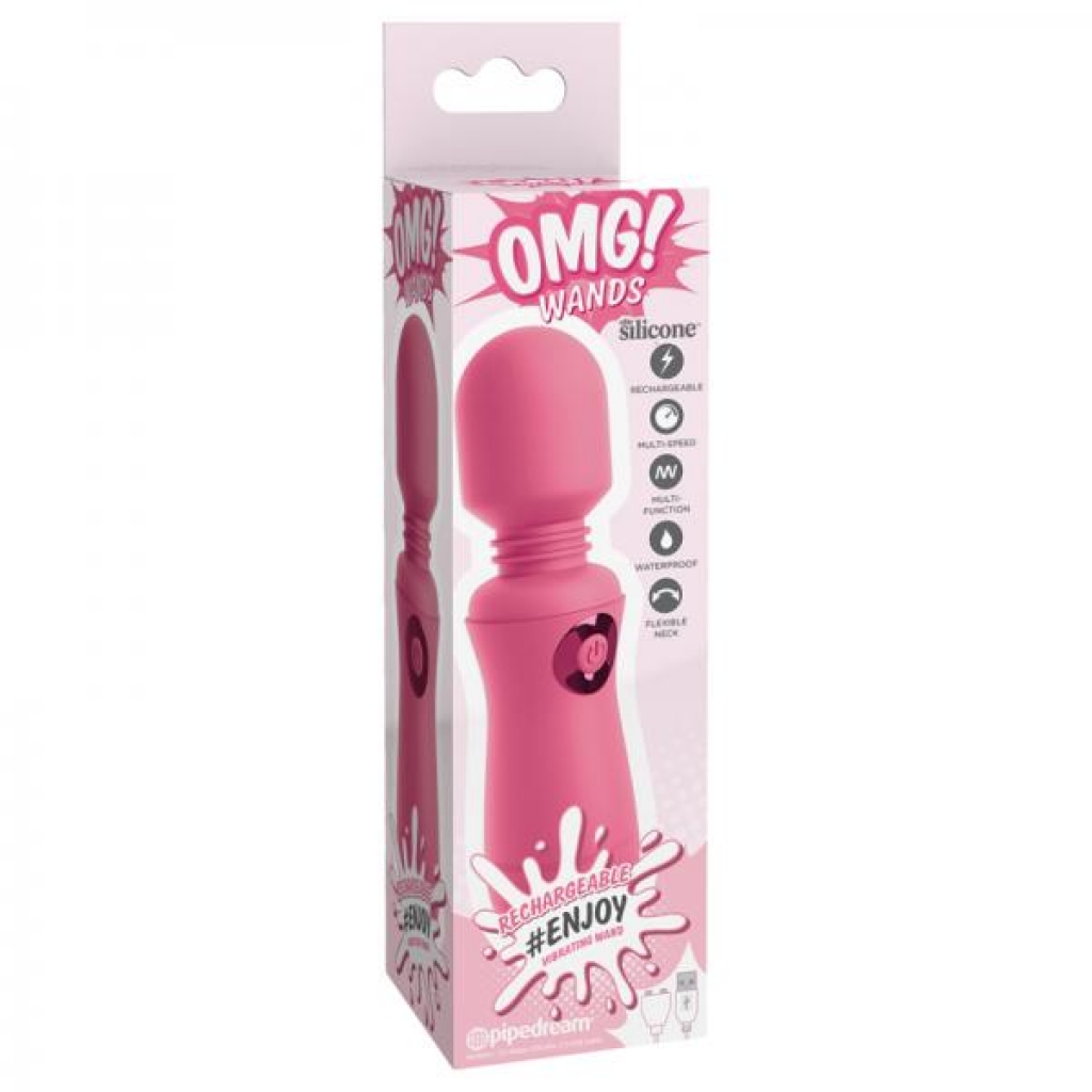 OMG! Rechargeable Vibrating Wand - Pink