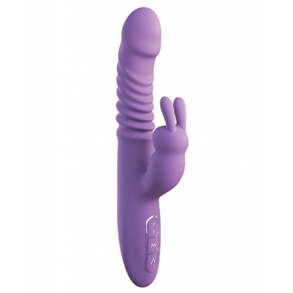 Fantasy For Her Thrusting Silicone Rabbit - Purple