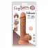 Easy Riders 7in Dual Density Silicone Dong - Beige